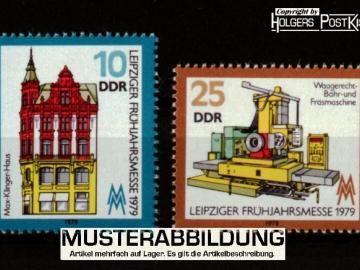 Satzausgabe DDR 2403+2404 Frühjahrsmesse Leipzig