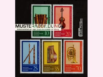 Satzausgabe DDR 2224-2228 Musikinstrumente Vogtland