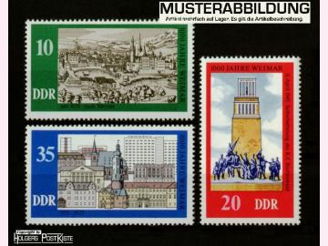 Satzausgabe DDR 2086-2088 Jahrfeier Stadt Weimar