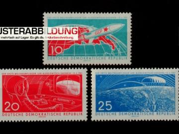 Satzausgabe DDR 822-824 Erster bemannter Weltraumflug