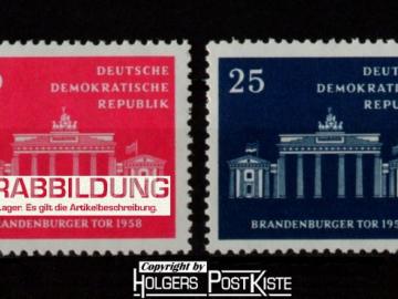 Satzausgabe DDR 665+666 Magistrat Groß-Berlin (Brandenburger Tor)