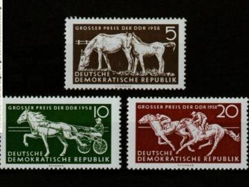 Satzausgabe DDR 640-642 Pferderennen Großer Preis der DDR