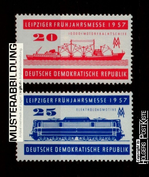Satzausgabe DDR 559+560 Frühjahrsmesse Leipzig