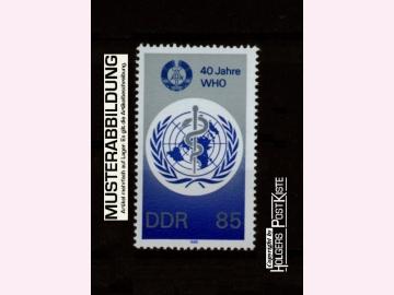 Einzelausgabe DDR 3214 Weltgesundheitsorganisation (WHO)