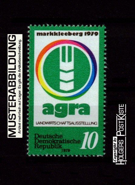 Einzelausgabe DDR 2428 AGRA-Ausstellung Markkleeberg