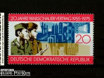 Einzelausgabe DDR 2043 Warschauer Pakt