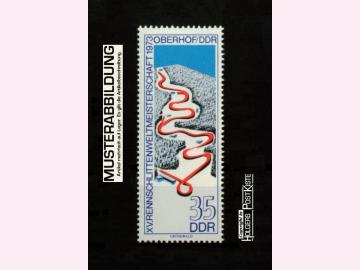 Einzelausgabe DDR 1831 WM Rennschlitten (Bobsport)