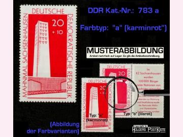 Einzelausgabe DDR 783a Mahnmal Sachsenhausen