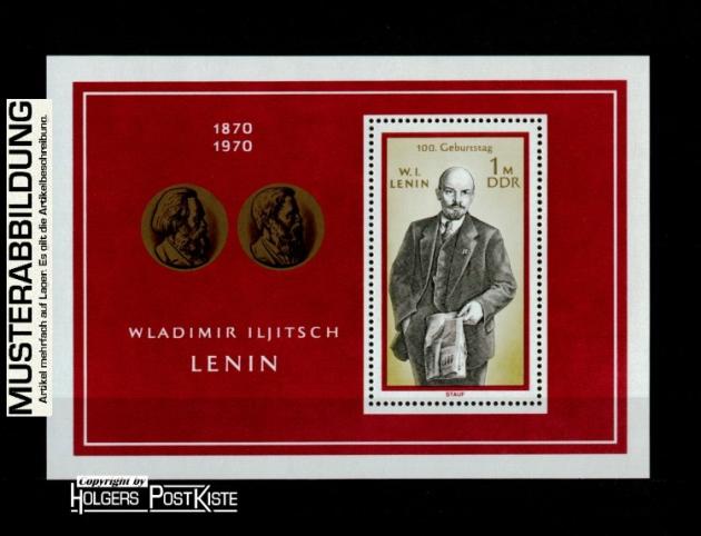 Blockausgabe DDR Block 31 (1562) Wladimir Iljitsch Lenin