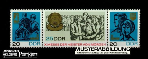 Zusammendruck DDR WZd180 (1320-1322)  Zentrale Meistermesse (MMM)