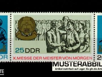 Zusammendruck DDR WZd180 (1320-1322)  Zentrale Meistermesse (MMM)