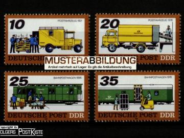 Einzelmarkenlot DDR 2299-2302 Posttransport Bahnpost