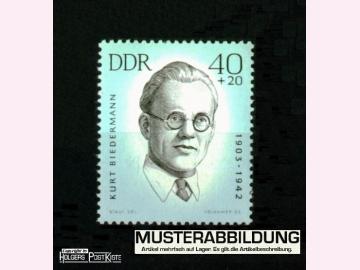 Einzelmarke DDR 987  KZ-Opfer Biedermann (aus Zdr)