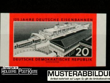 Einzelmarke DDR 805B (geschnitten mit Rand) Deutsche Eisenbahnen