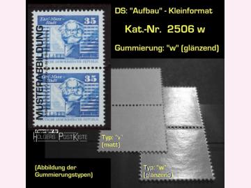Paareinheit DDR 2506 w (senkrecht) Aufbau-Serie (Karl Marx Monument)