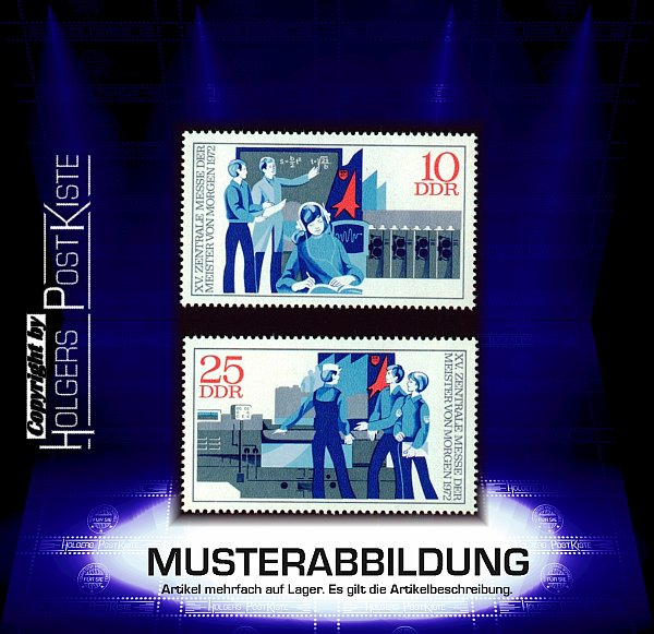 Einzelmarkenlot DDR 1799+1800 Zentrale Meistermesse (MMM)