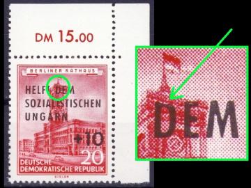 Druckfehler (CD) DDR 557 - Feld 10 - O-Bogen