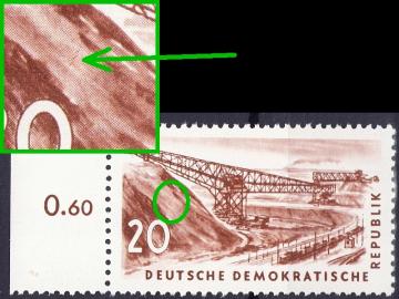 Druckfehler (CD) DDR 570 - Feld 36 N-Bogen