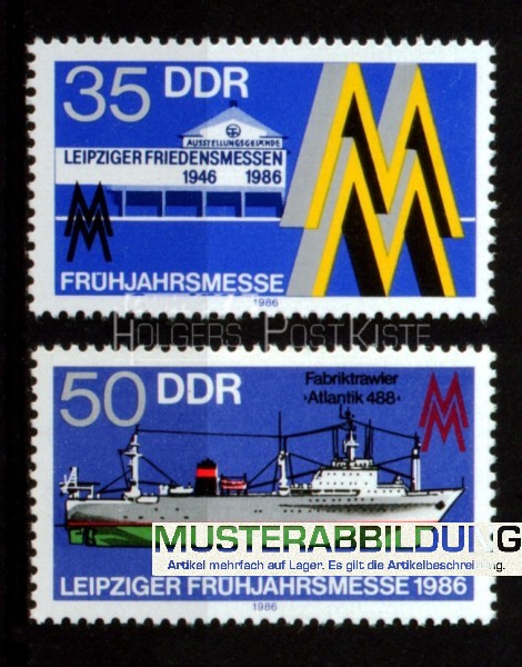 Satzausgabe DDR 3003+3004 Frühjahrsmesse Leipzig