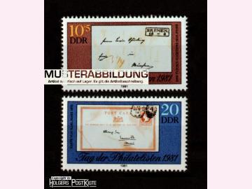 Satzausgabe DDR 2646+2647 Philatelistentag