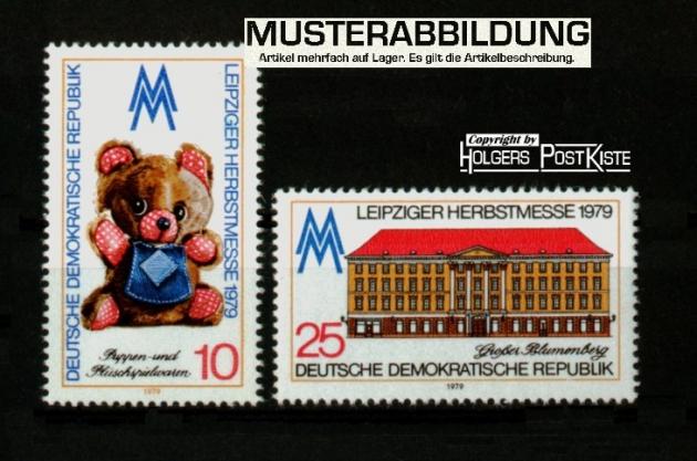 Satzausgabe DDR 2452+2453 Herbstmesse Leipzig