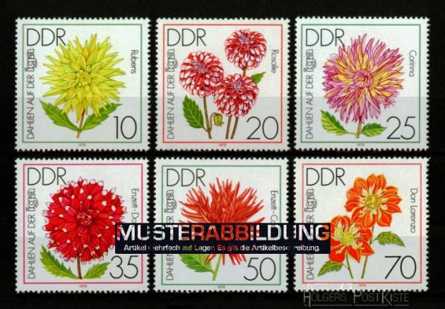 Satzausgabe DDR 2435-2440 Blumenzucht - Dahlien (IGA-Ausstellung)