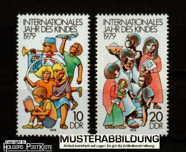 Satzausgabe DDR 2422+2423 Internationaler Kindertag