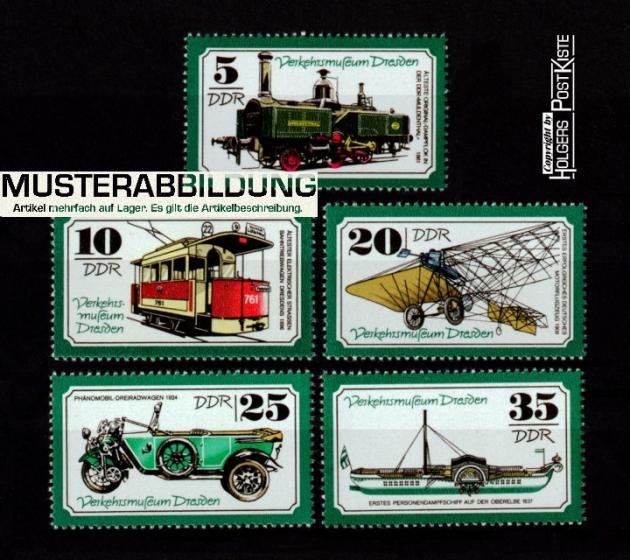 Satzausgabe DDR 2254-2258 Verkehrsmuseum Dresden