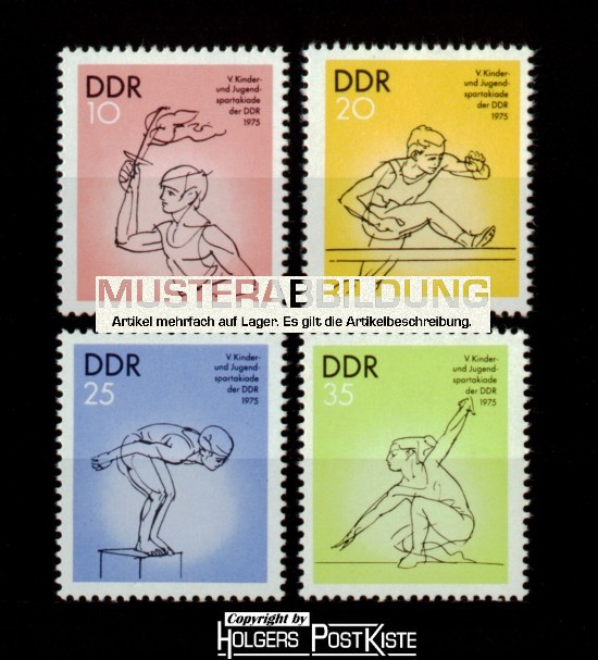 Satzausgabe DDR 2065-2068 Jugendspartakiade