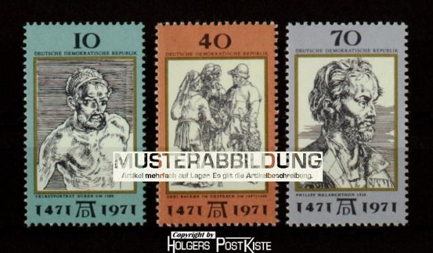 Satzausgabe DDR 1672-1674 Albrecht Dürer (Kupferstichzeichnungen)