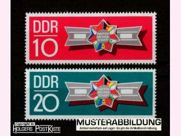 Satzausgabe DDR 1615+1616 Mannöver Waffenbrüderschaft