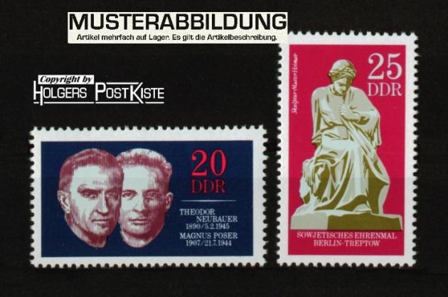 Satzausgabe DDR 1603+1604 Widerstandskämpfer Ehrenmal Berlin Treptow