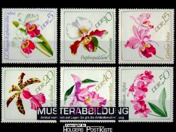 Satzausgabe DDR 1420-1425 Orchideen