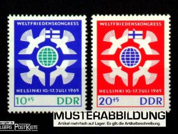 Satzausgabe DDR 1122+1123 Weltfriedenskongress (UNO)