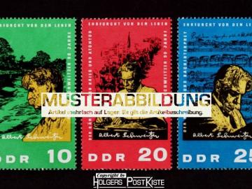 Satzausgabe DDR 1084-1086 Albert Schweizer (Dichter)