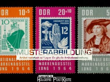Satzausgabe DDR 1056-1058 Nationale Briefmarkenausstellung