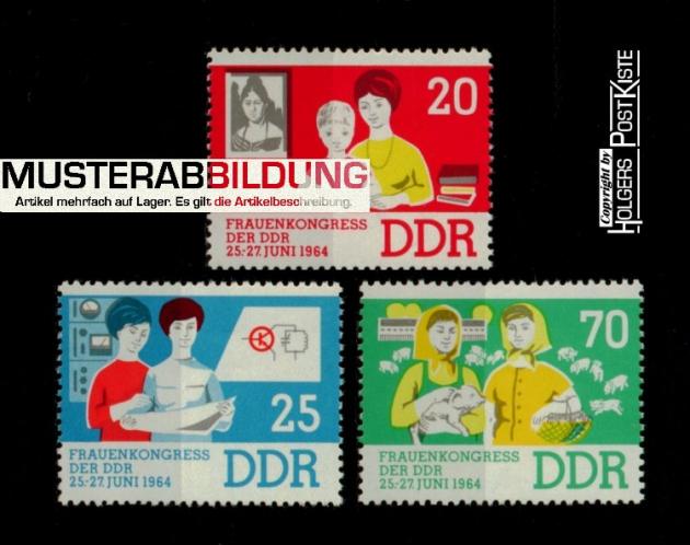 Satzausgabe DDR 1030-1032 Frauenkongress der DDR