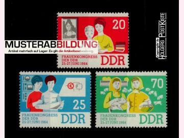Satzausgabe DDR 1030-1032 Frauenkongress der DDR