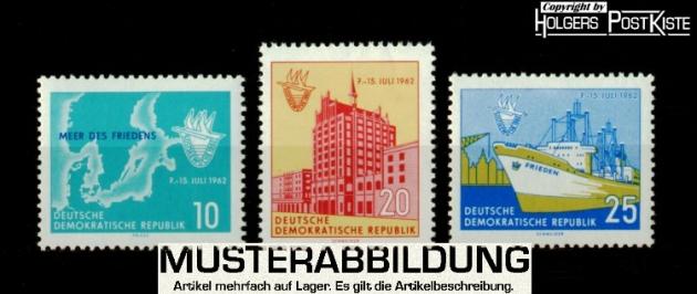 Satzausgabe DDR 898-900 Ostseewochen Stadt Rostock