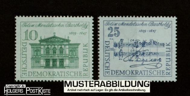 Satzausgabe DDR 676+677 Felix Mendelssohn Bartholdy Satzausgabe DDR 676+677 Felix Mendelssohn Bartholdy