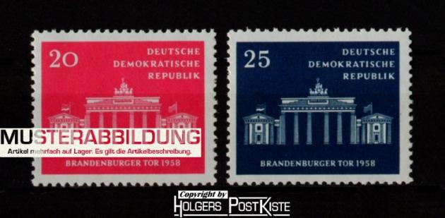 Satzausgabe DDR 665+666 Magistrat Groß-Berlin (Brandenburger Tor)