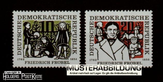 Satzausgabe DDR 564+565 Friedrich Fröbel (Pädagoge)
