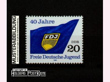Einzelausgabe DDR 3002 Freie Deutsche Jugend (FDJ)