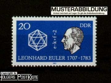 Einzelausgabe DDR 2825 Leonhard Euler (Eulerscher Polyedersatz)