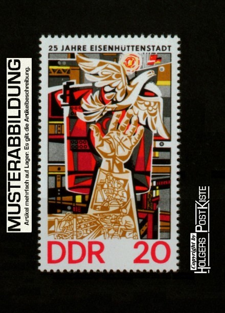 Einzelausgabe DDR 2053 Eisenhüttenstadt Mosaik Womacka