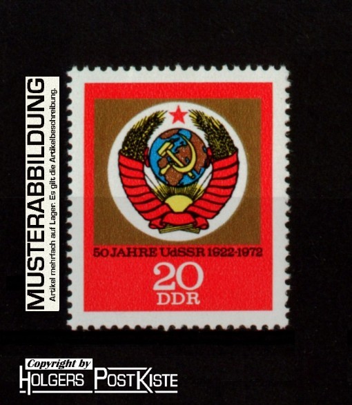 Einzelausgabe DDR 1813 - 50.Jahre Staatsgründung UdSSR