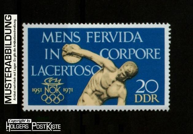 Einzelausgabe DDR 1660 Olympisches Komitee (Diskuswerfer)