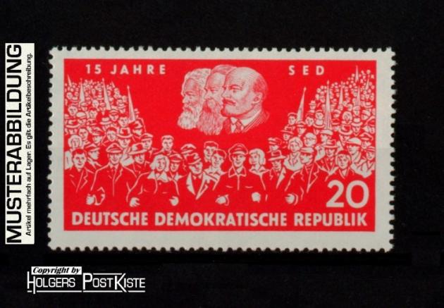 Einzelausgabe DDR 821 - 15.Jahrestag Parteigründung SED