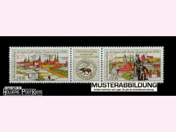 Zusammendruck DDR WZd683 (3030+3031) Briefmarkenausstellung