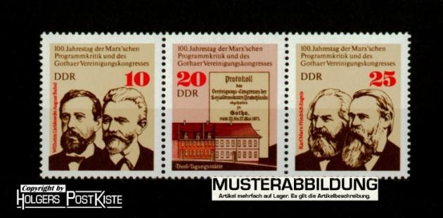 Zusammendruck DDR WZd328 (2050-2052) Marx